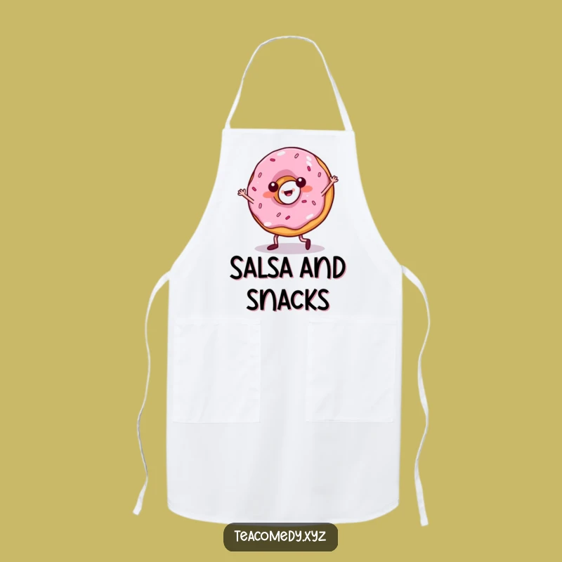 Funny Donut Salsa Dancer Apron: Cook Up Some Fun, A Hilarious Kitchen Essential