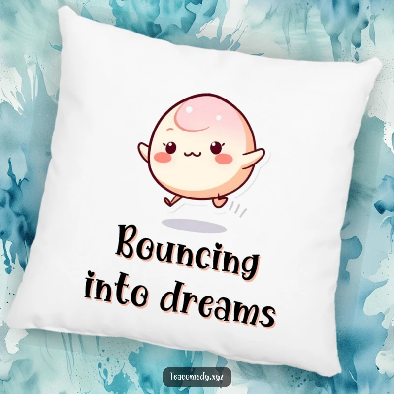 Funny Mochi Pillow with a cute, bouncy mochi character, offering soft, playful decor and comfort for a happy home.