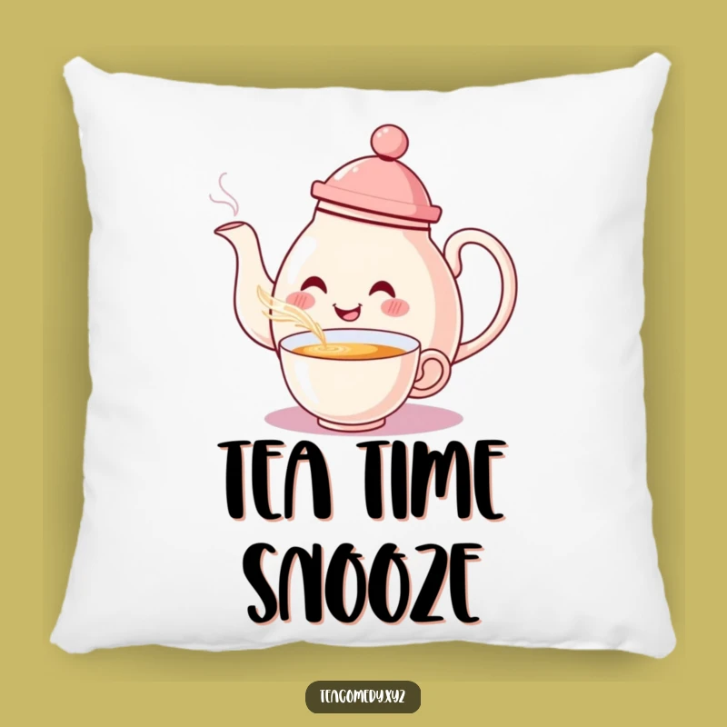 Funny Teapot Comfort Pillow: Cozy & Hilarious Tea Time Accessory