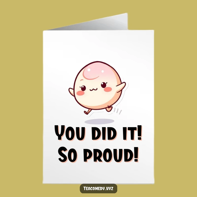 Free Printable Congrats Mochi Card: Bouncing Excitement for a Hilarious Downloadable Gift