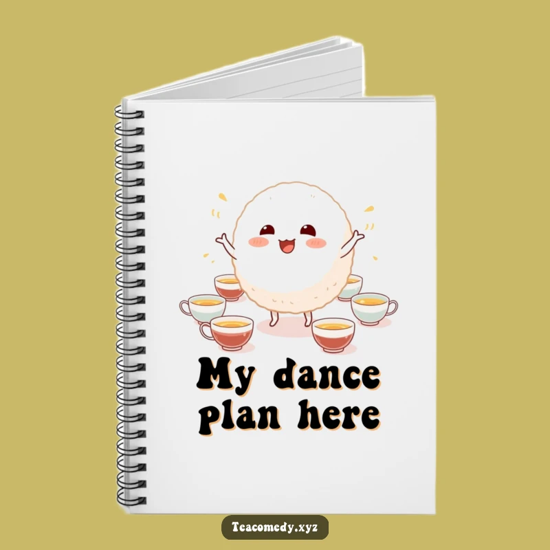 Funny Dancing Rice Ball Notebook: Jot Down Ideas with a Smile