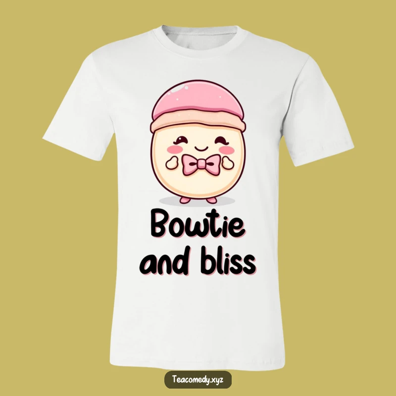 Funny Macaron Bowtie Curtsey T-Shirt: Dress Up Your Style, Hilarious Gift
