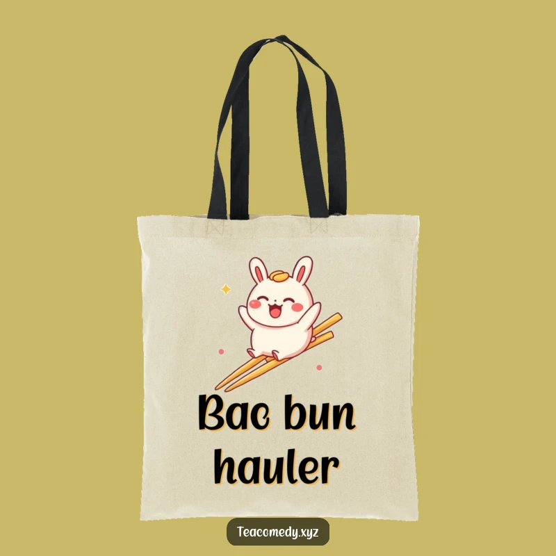 Funny Bao Bun Slide Tote Bag: Carry Your Adventures